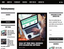 Tablet Screenshot of gotomymoney.com